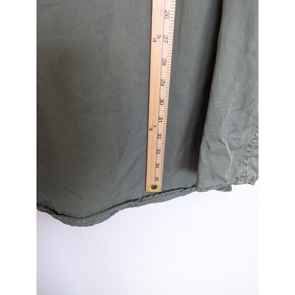 FAT FACE Shirt Dress Women Plus Size 16 Green Harper Cord Pockets Comfort Casual - Picture 12 of 12